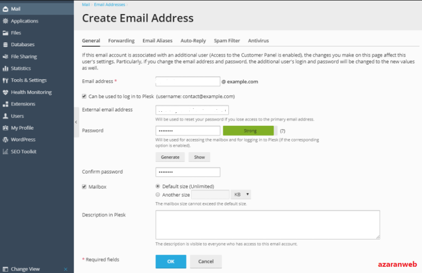 Create E-mail Address
